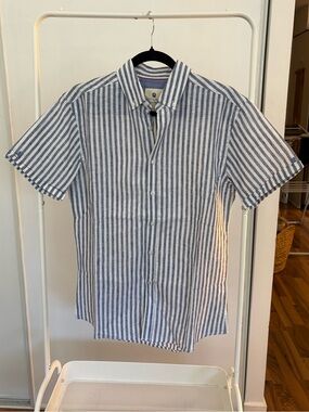 Steel & Jelly | Short Sleeve Striped Button-Down Shirt